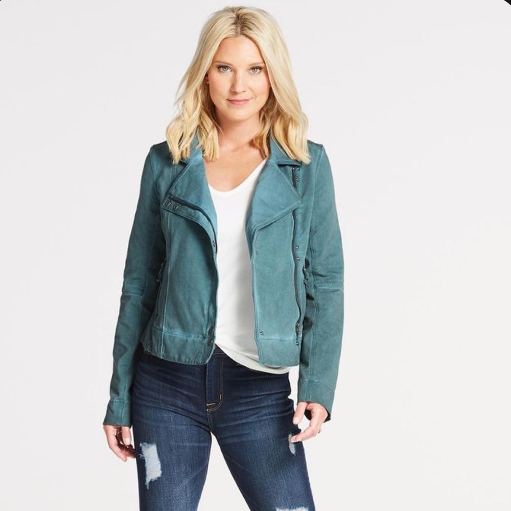 Peyton Jensen Halen Moto Jacket Size Small